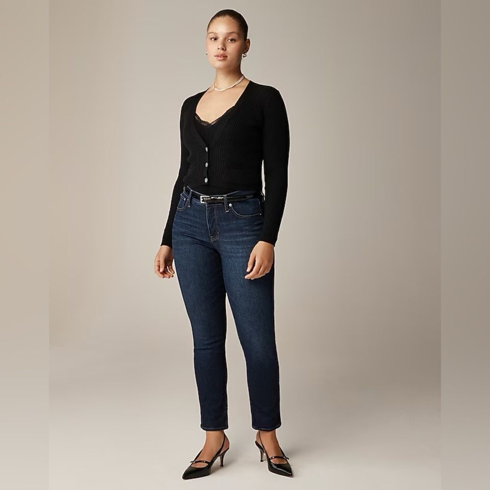 NWT J CREW Slim jean in Penny Basil Wash dark wash - Picture 2 of 8